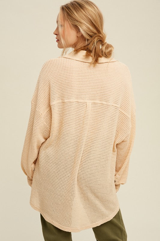 The Alexa Knit Shacket Top