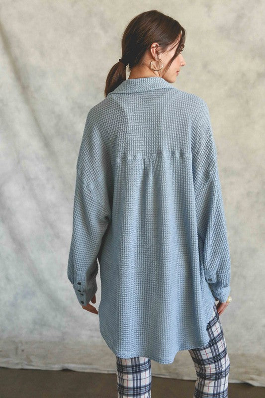 The Alexa Knit Shacket Top