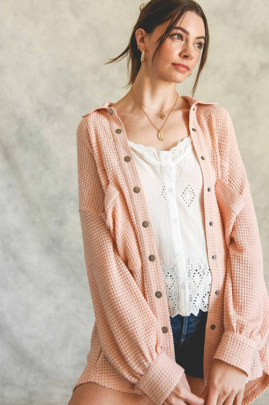 The Alexa Knit Shacket Top