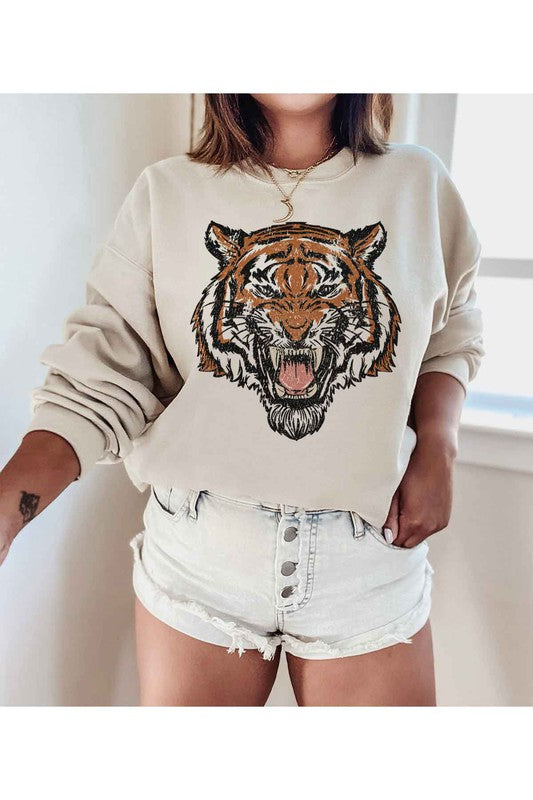 Plus Tiger Sweatshirt