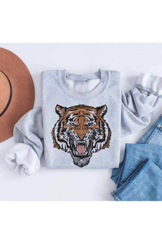 Plus Tiger Sweatshirt