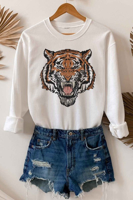 Plus Tiger Sweatshirt