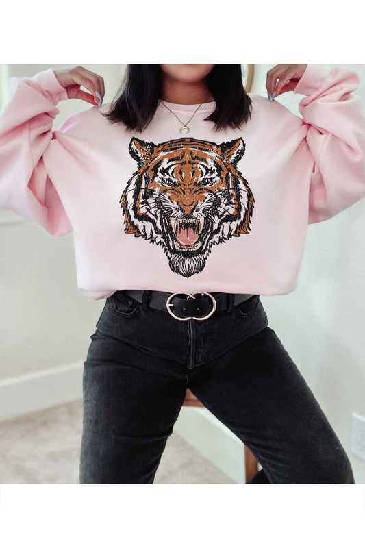 Plus Tiger Sweatshirt