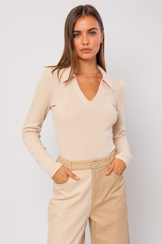 The Ryan Collared Bodysuit