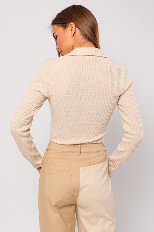 The Ryan Collared Bodysuit