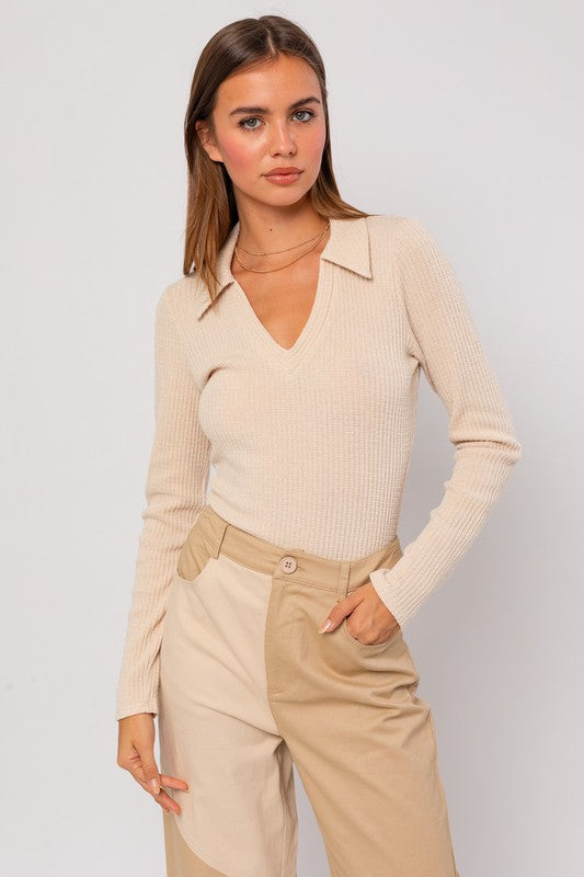 The Ryan Collared Bodysuit