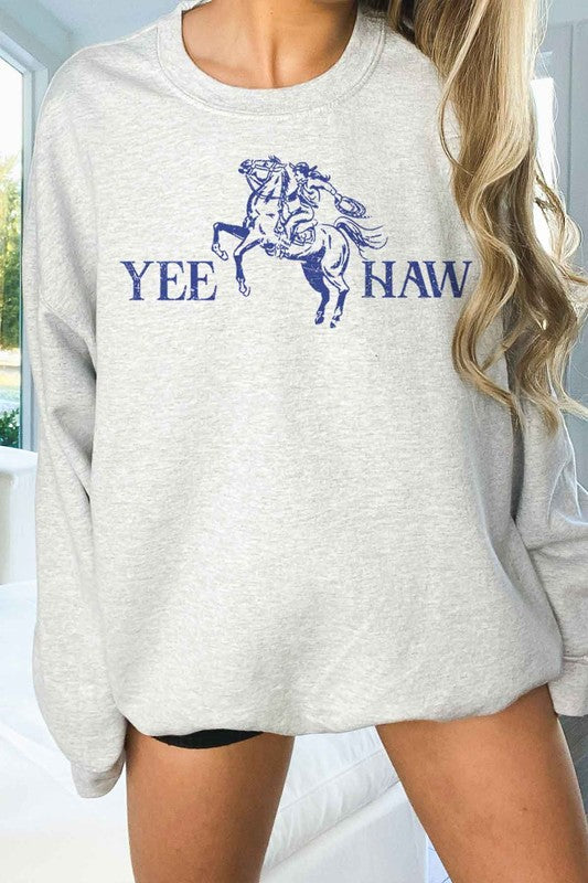 Yee Haw Western Country Oversized Sweatshirt