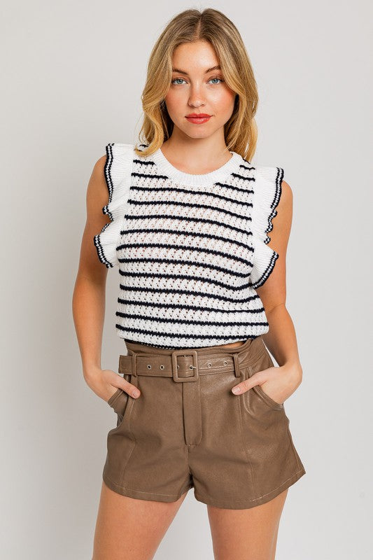 The Well Rounded Stripe Knit Top