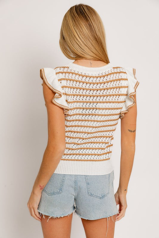 The Well Rounded Stripe Knit Top