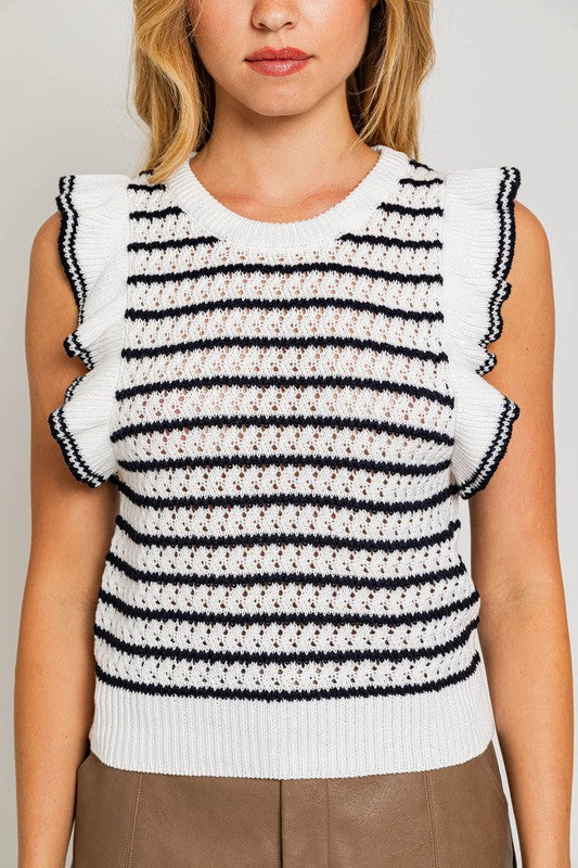 The Well Rounded Stripe Knit Top