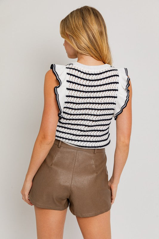 The Well Rounded Stripe Knit Top