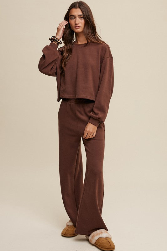 The Katie Knit Sweat Top and Pants Set