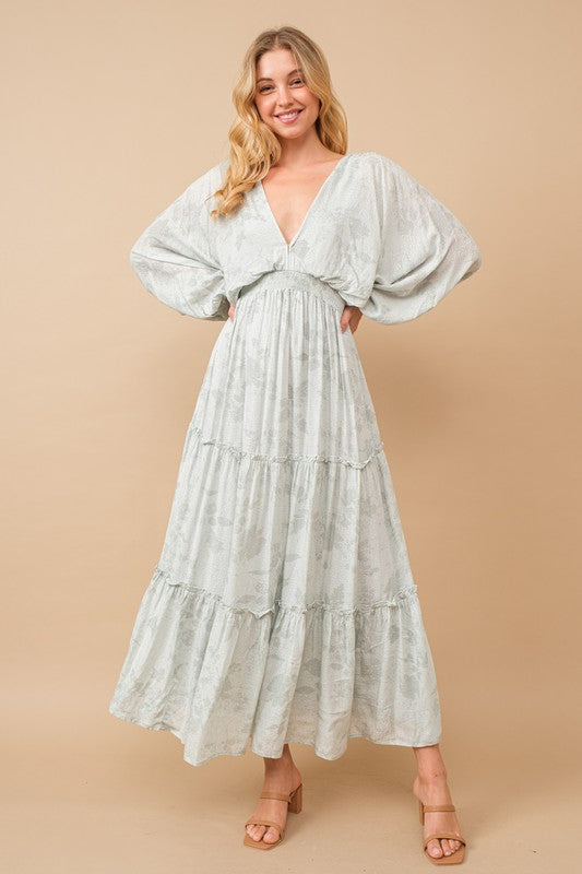 Jacquard Maxi Dress