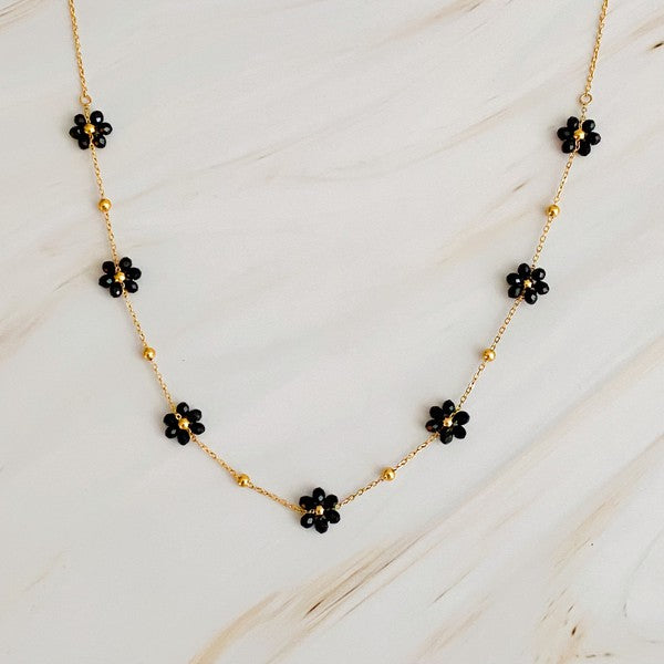 Flower Fields Beaded Necklace