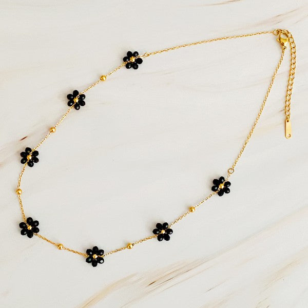 Flower Fields Beaded Necklace