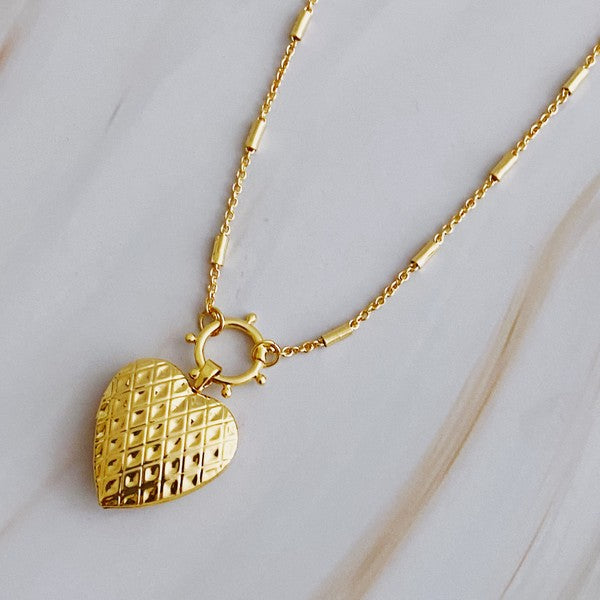 Lou Open Locket Necklace