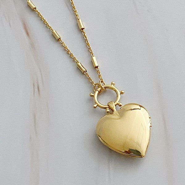 Lou Open Locket Necklace