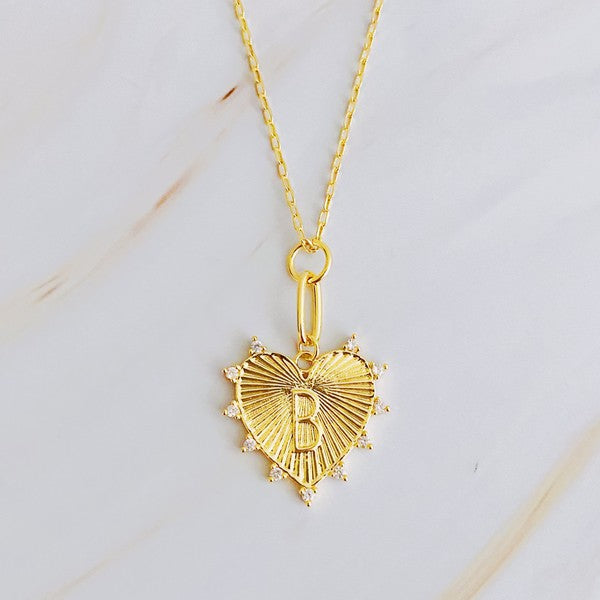 Initial Heart Necklace