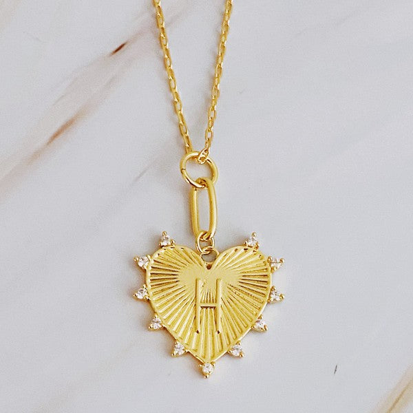 Initial Heart Necklace