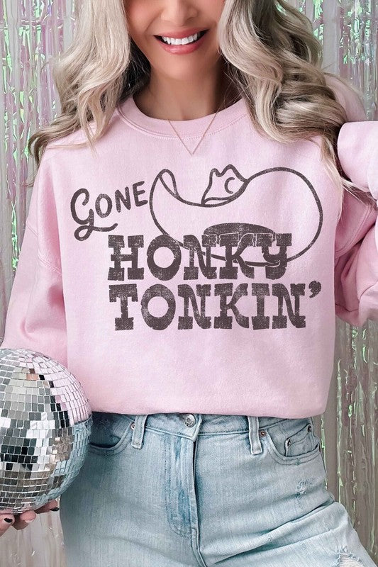 Gone Honky Tonkin Graphic Sweatshirt