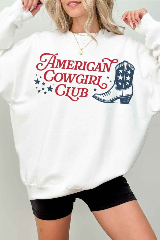 American Cowgirl Club Oversized Sweatshirt