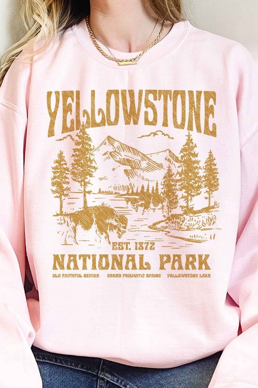 Yellowstone National Park Oversized Sweatshirt