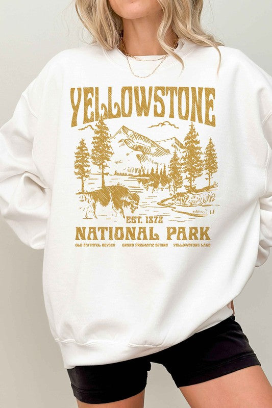 Yellowstone National Park Oversized Sweatshirt