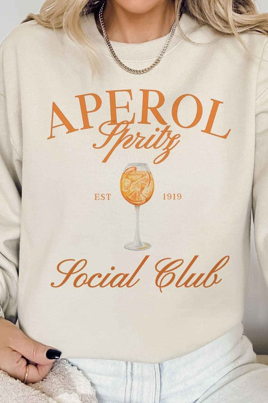 Aperol Spritz Social Club Graphic Sweatshirt