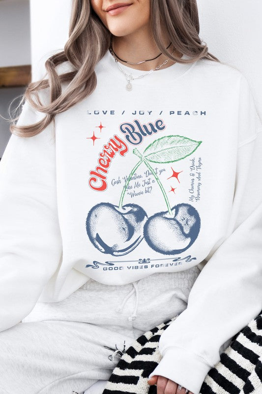 Vintage Cherry Fleece Sweatshirt