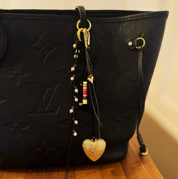 Pearls Down Bag Charm