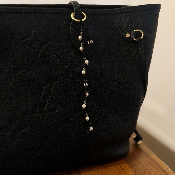 Pearls Down Bag Charm