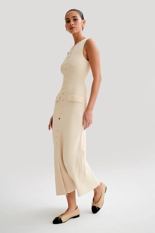 The Halle Long Knit Maxi Dress