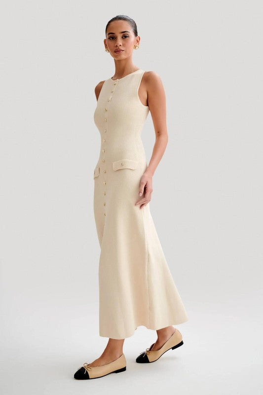 The Halle Long Knit Maxi Dress